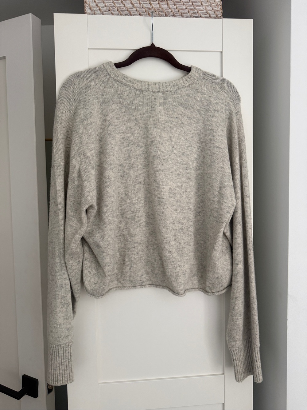 The Frankie Shop “Marlan” Grey Rolled Edge Sweater - Picture 10 of 11